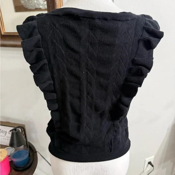 PAIGE Black Knit Top - Picture 4 of 6